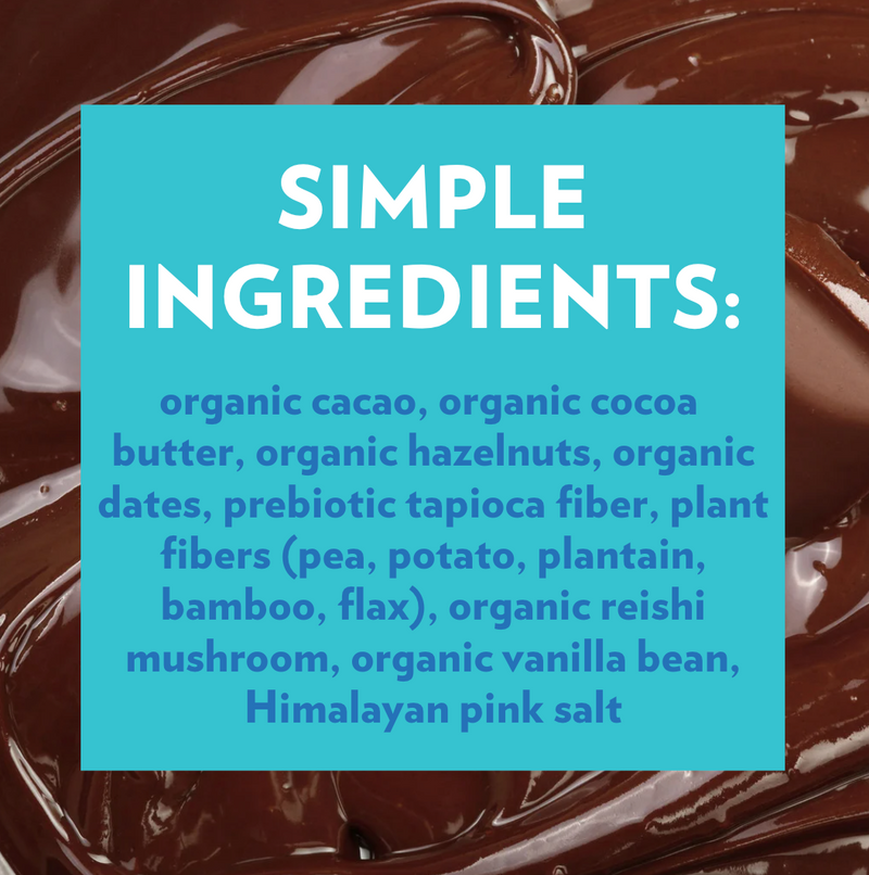 Dark Chocolate Brownie Batter Hazelnut Butter Hearts (3 Bags) by B.T.R. Bar