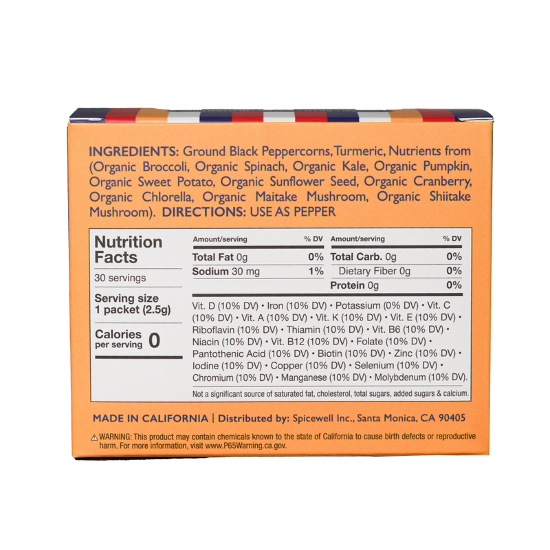 New Pepper 30 On-the-Go Individual Servings